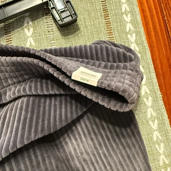 Aerie Gray Velvet and Corduroy Flare Pants - Picture 4 of 6